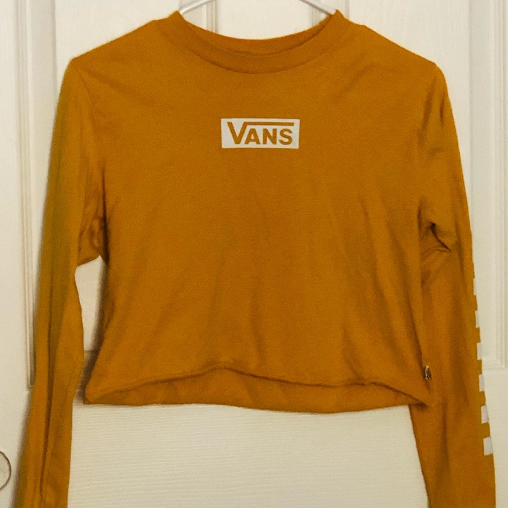 Yellow vans off the wall long sleeve xs